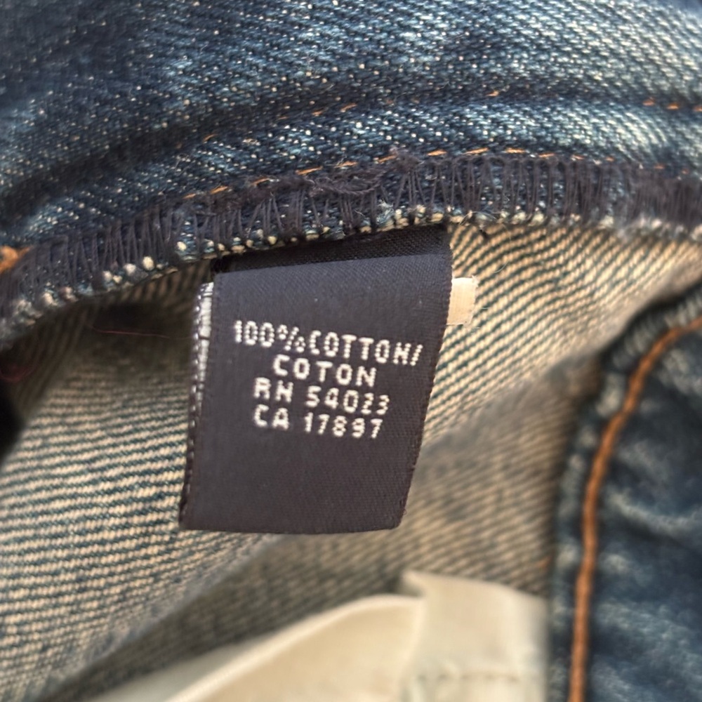 Vintage Banana Republic Low Rise Jeans 100% Denim Size 2 Straight Leg Like New - Picture 6 of 7